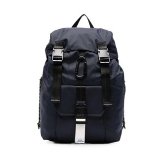 A.P.C. A.p.c., Tassen, Heren, Blauw, ONE Size, Nylon, Trek Shoulder Bag