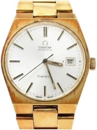 Omega Pre-owned Seamaster 120M Chronometer Automatic Watch - Dames - Vintage Horloges - Geel - ONE Size - Vintage