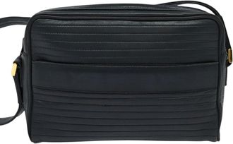 Saint Laurent Navy Leather Shoulder Bag (Pre-Owned)