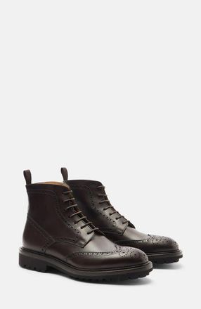 Scarosso Thomas Boots in Dark Brown - Calf at Nordstrom, Size 40.5