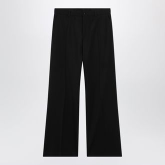 Dolce & Gabbana Pantalone sartoriale in cotone nero
