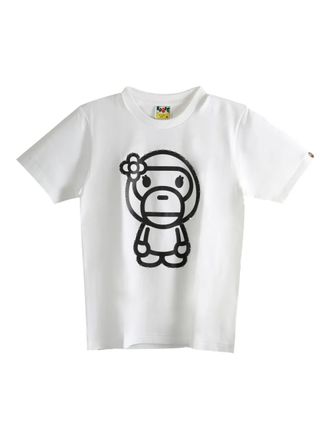 A Bathing Ape flower ape T-shirt - Bianco