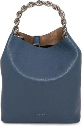 Guess Blue Leather Shoulder Womens Bag