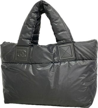 Chanel Black Nylon Tote Bag (Pre-Owned)