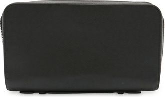 Louis Vuitton Taiga Black Noir Taiga Leather Long Wallet (Bi-Fold) (Pre-Owned)