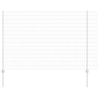 Berkfield Home Euro Fence with 10 U Posts Silver 1, 5x10 m Steel