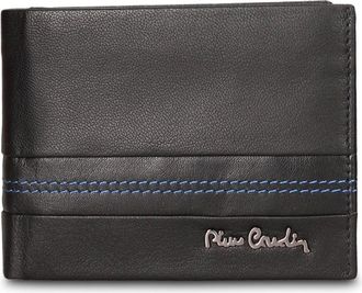 Pierre Cardin Bi-fold Portemonnee - Heren - Accessoires - Zwart - Maat: ONE Size Leer