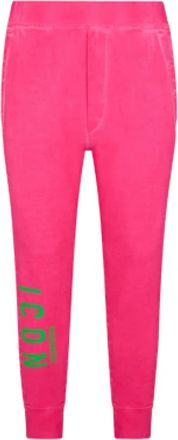 Dsquared2 Jogging Katoenen Broek - Heren - Sweatpants - Roze - S - Katoen - Broeken