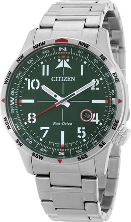 Citizen Weekender Green Dial Mens Watch BM7551-50X