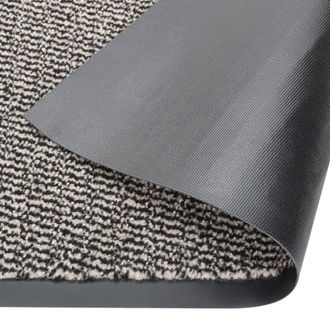 Berkfield Home Durable Doormat Tufted 90x150 cm Light Brown in Light Grey