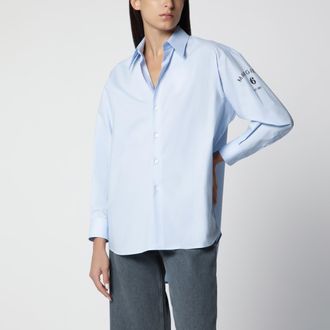 Maison Margiela Camicia azzurra in cotone