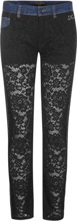 Dolce & Gabbana Slim-fit Jeans - Dames - Jeans - Zwart - Maat: 3XS Denim