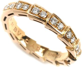 Bulgari Pink Gold Pink Gold (18K) Band Ring (Pre-Owned)