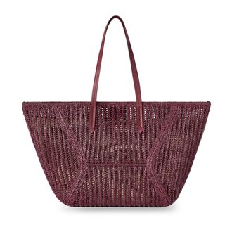 Brunello Cucinelli BC Duo Raffia Tote - female - Brunello Cucinelli - Shopping Bags - Brown - ONE SIZE - Bags