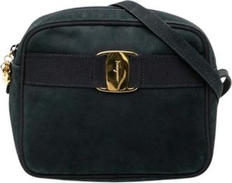 Ferragamo Pre-owned Cross Body Bags, female, Blue, Size: ONE SIZE Pre-owned Vara Shoulder bag