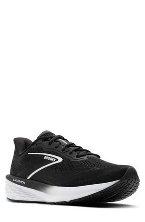 Brooks Launch 12 Running Sneaker in Black/Grey/White at Nordstrom, Size 12.5