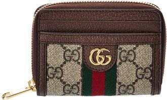 Gucci Ophidia Gg Supreme Canvas & Leather Coin Purse