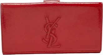 Saint Laurent Pre-owned Wallets, female, Red, Size: ONE SIZE Pre-owned Vintage Leather Wallet