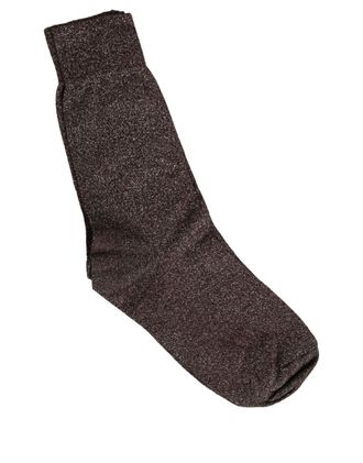 Dolce & Gabbana Viscose Mid-Calf Socks - Brown