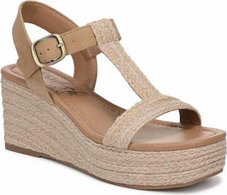 Blowfish Womens Annika Regular Fit Strappy Wedge Sandals In Natural