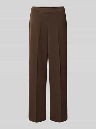 Selected Regular Fit Weite Hose mit Viskose-Anteil Modell EMMA-TARA in Dunkelbraun, Gr&ouml;&szlig;e 34/32