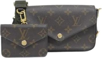 Louis Vuitton Pre-owned Pochette Pouch Schoudertas - Dames - Vintage Schoudertas - Bruin - ONE Size - Vintage