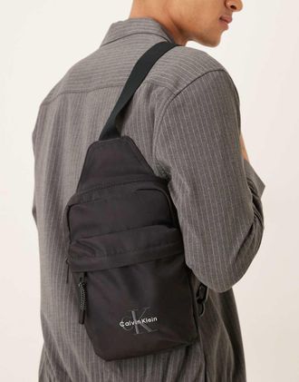 Calvin Klein Borsa a tracolla nera-Nero