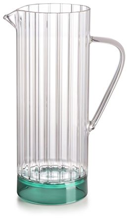 IVV four-note carafe in transparent borosilicate green base lt-1