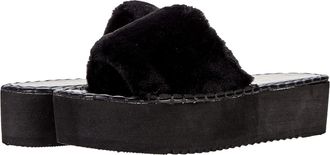 Matisse Footwear Solana Black Faux Fur SOLANA-593 Womens