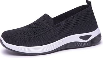 Generic Womens Running Trainers Women Orthopedic Casual Walking Shoes Breathable Soft Sole Slip On Shoes Lightweight Athletic Causal Wide Fit Walking Comforta