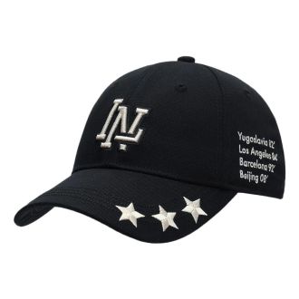 Li-Ning Logo Baseball Cap Black White AMYS139-1
