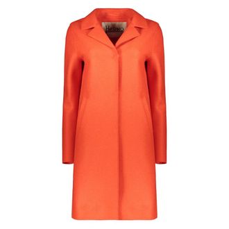 Herno Jassen, Dames, Oranje, 2Xl, Wol, Knie-lange Jas
