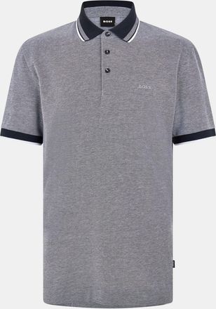 HUGO BOSS Mens Collared Neck Short Sleeve Polo Shirt in Dark Blue - Size X-Small