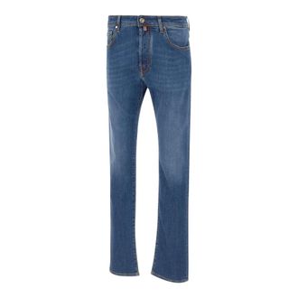 Jacob Cohen Straight Fit Jeans, male, Blue, W34, Five-Pocket Jeans