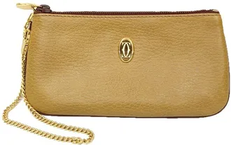 Cartier Beige Leather Pouch (Pre-Owned)