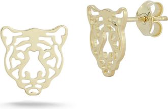 Ember Fine Jewelry 14K Gold Tiger Stud Earrings at Nordstrom Rack