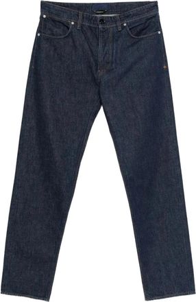 Stone Island Blue Straight Solid Jeans