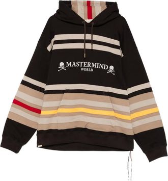 Mastermind Japan Felpa a righe - Marrone