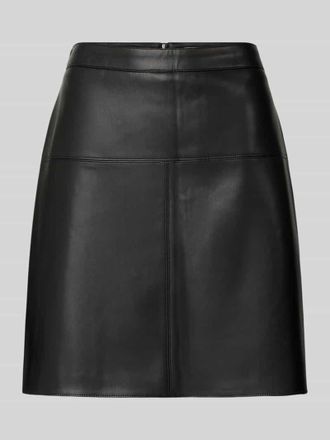 Christian Berg Minirock in Leder-Optik in Black, Gr&ouml;&szlig;e 40