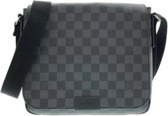 Louis Vuitton Pre-owned Damier Graphite Schoudertas - Heren - Vintage Schoudertas - Grijs - ONE Size - Vintage