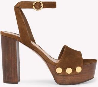Gianvito Rossi Ard&egrave;a Sandals in Brown Leather at Nordstrom, Size 39.5