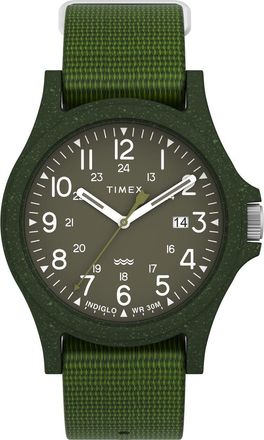 Timex Reclaim Ocean Mens Green Watch TW2V96000 Fabric - One Size