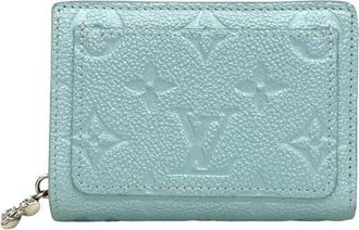 Louis Vuitton Blue Leather Wallet (Bi-Fold) (Pre-Owned)