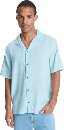 Quiksilver Funktionshemd QUIKSILVER Sunrise, Herren, Gr. XXL, US-Gr&ouml;ssen, blau haze, Obermaterial: 55% Walkfrottier, 45% Hanf;, Hemden Funktionshemd