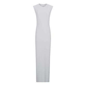 Norma Kamali Mouwloze Lange Jurk - Dames - Maxi kleedjes - Grijs - M - Kleedjes