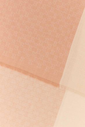 Gucci Womens Scarf Pink Cashmere Wool Silk