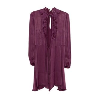 Twinset Party Dresses, female, Purple, Size: XS Party Dress