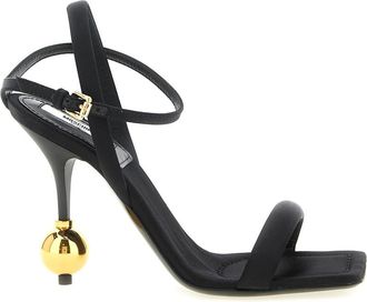 Moschino Black Ankle Strap Heels