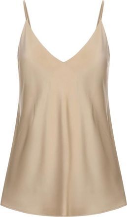 Max Mara Tops, Dames, Bruin, XS, Satijn, Pianoforte Top