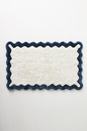 Maeve by Anthropologie Scalloped Cotton Bath Mat